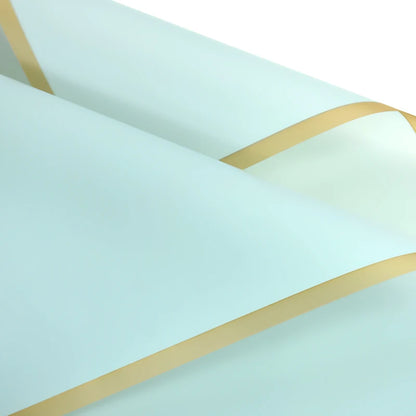 Golden Edge Flower Wrapping Paper Waterproof Bouquet Gift Packaging Decoration Supplies
