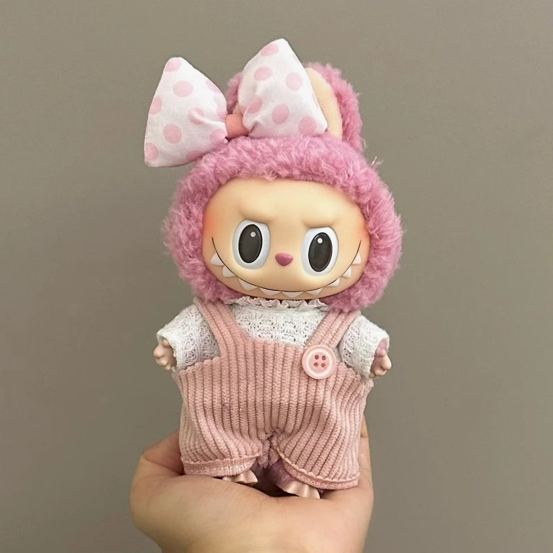 Labubu Doll Clothes Set for V1/V2 Ropa Labubu Dolls Strap Pants Set Cute Skirt