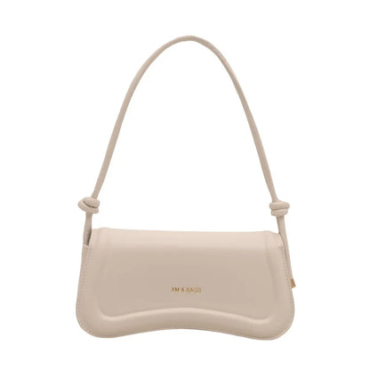 Underarm Bags Solid Color Small Top-handle Bags Purse Female Daily Handbags PU Leather