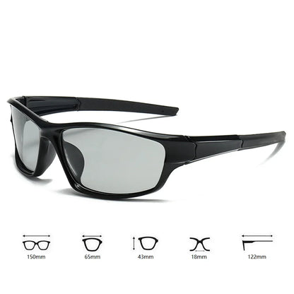 Photochromic Polarized Vintage Sport Sunglasses UV400 Eyewear