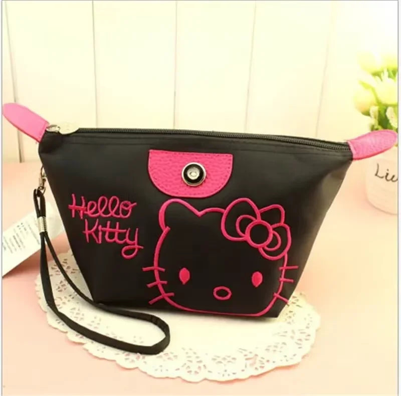 Hello Kitty Travel Makeup Bag Waterproof PU Handbag
