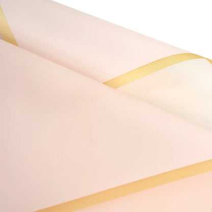 Golden Edge Flower Wrapping Paper Waterproof Bouquet Gift Packaging Decoration Supplies