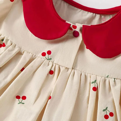 Baby Girls Clothes Full of Cherry with Hat