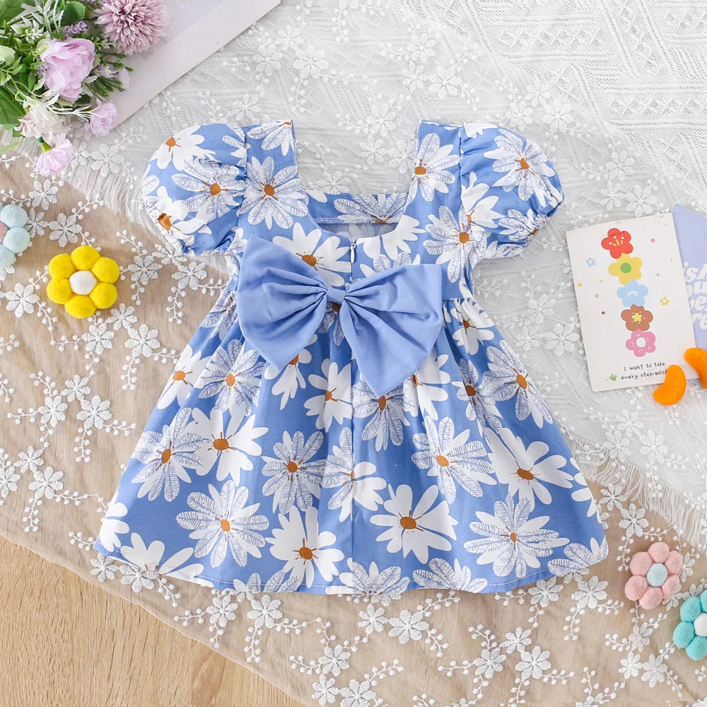 Little Daisy Dress Summer Big Bow Princess