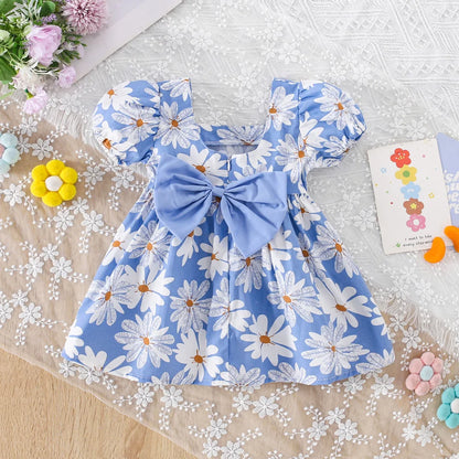 Little Daisy Dress Summer Big Bow Princess