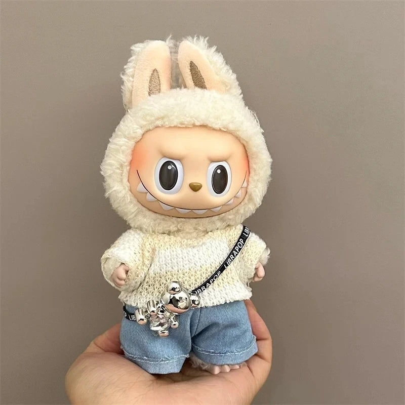 Labubu Doll Clothes Set for V1/V2 Ropa Labubu Dolls Strap Pants Set Cute Skirt