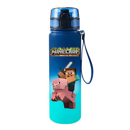 650ML Game Pixel Style Water Cup Drinking Outdoor Water Bottle