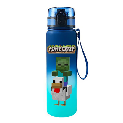 650ML Game Pixel Style Water Cup Drinking Outdoor Water Bottle