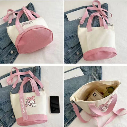 Sanrio Canvas Crossbody Bag Cute Fashion Handbag