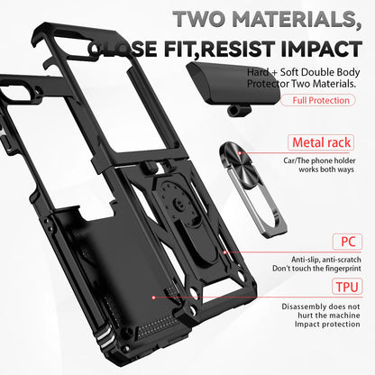 Ring Funda for Samsung Z Flip with Stand Holder
