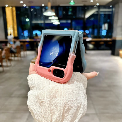 3D Love Heart Gradient Folding Case for Samsung Galaxy Z Flip
