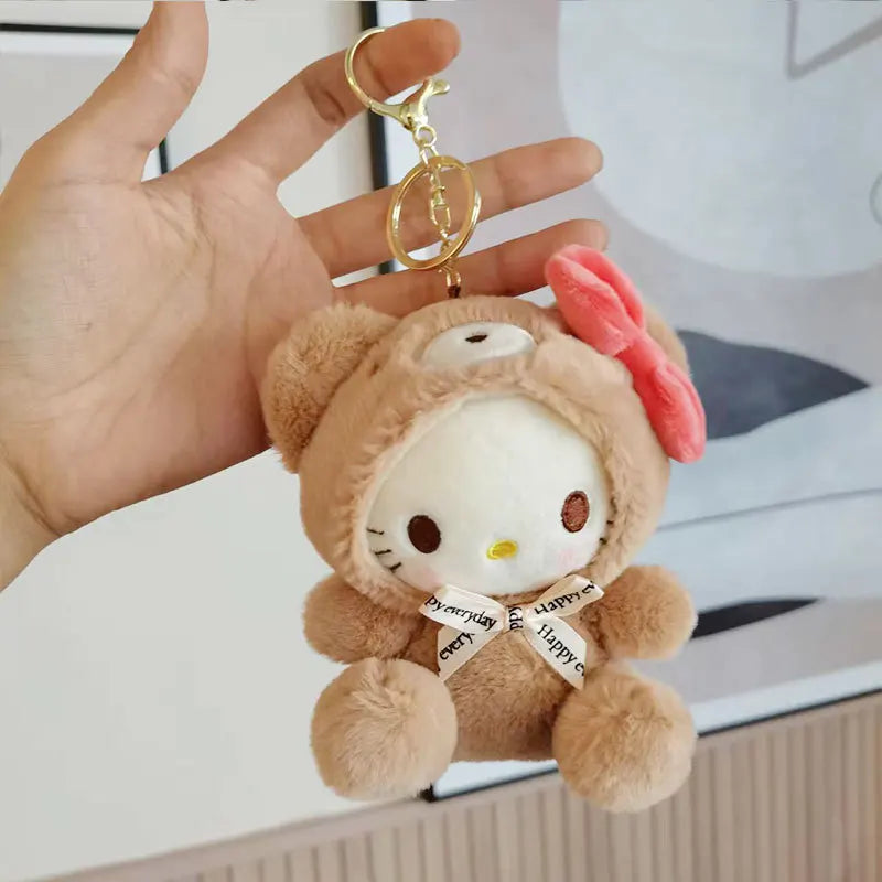 Sanrio Cute Plush Keychain Backpack Decoration Toy