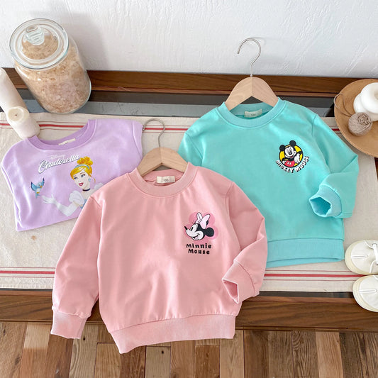 Loose Disney Minnie Mickey Long Sleeve Pullover Sweater