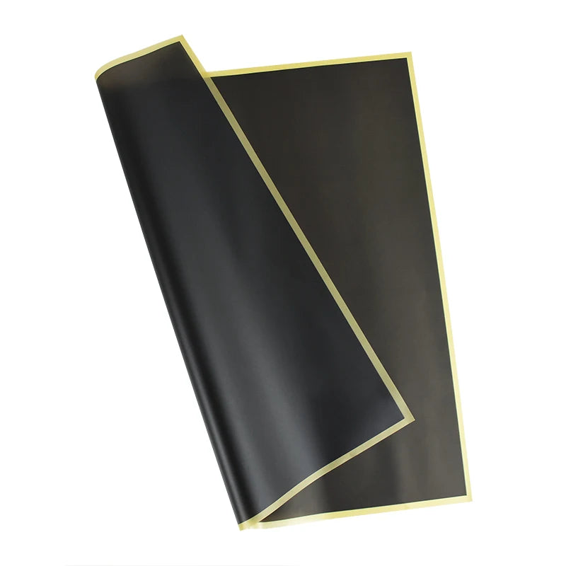 Golden Edge Flower Wrapping Paper Waterproof Bouquet Gift Packaging Decoration Supplies