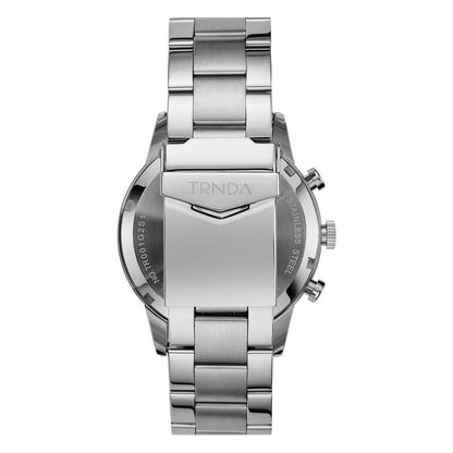 Trnda Men's Stainless Steel Watch, Charcoal Black Dial | Trnda43mm-4