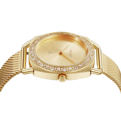 Trnda Women's Gold Stainless Steel Watch, Gold Dial | Trd-1234-2