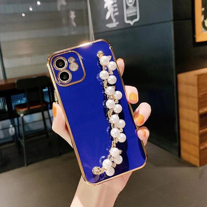 Electroplated Pearl Bracelet All-inclusive Soft Case