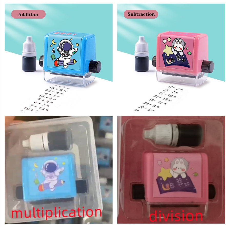 Math Roller Stamp Practice Digital Type Mathematical Operation