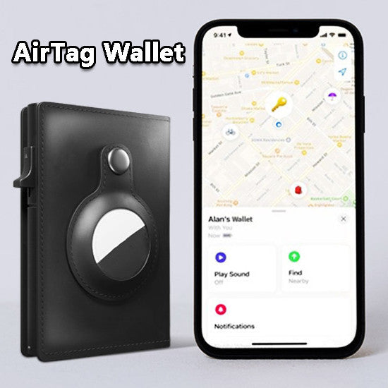 Air Tag Wallet Anti-Theft Bullet Card Bag Multi-functional