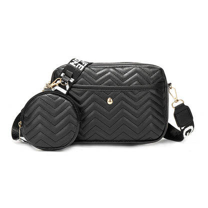 Wave Pattern Cross Body Camera Bag