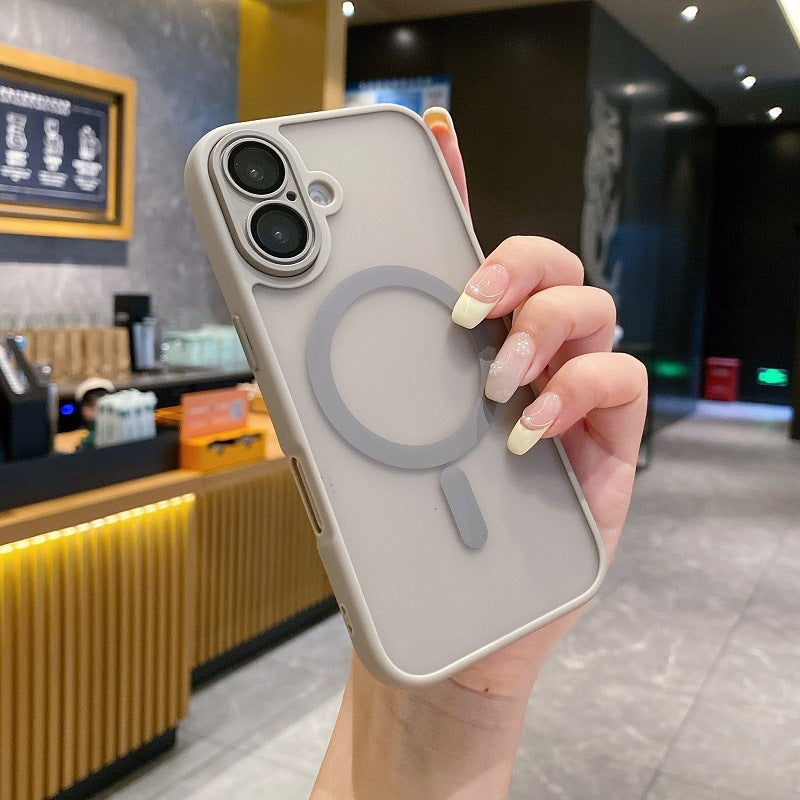 Phone Case Yadun Skin Frosted Magnetic Lens Protector Protective Case