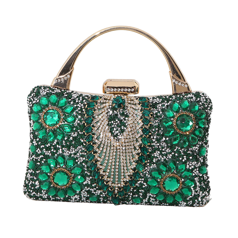 Metal Handheld Handmade Diamond Inlaid Dinner Bag