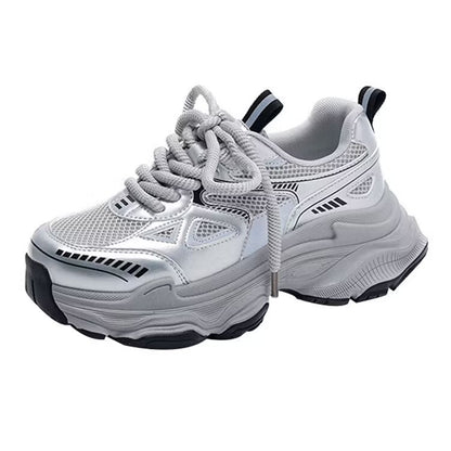 Platform Mesh Elevator Breathable and Lightweight Sports Casual Shoes