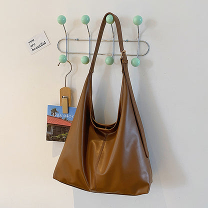 Retro Textured Shoulder Bag