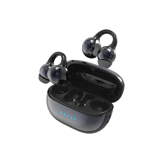 BRAVE ClipFit Open-Ear Clip-on Wireless Earbuds